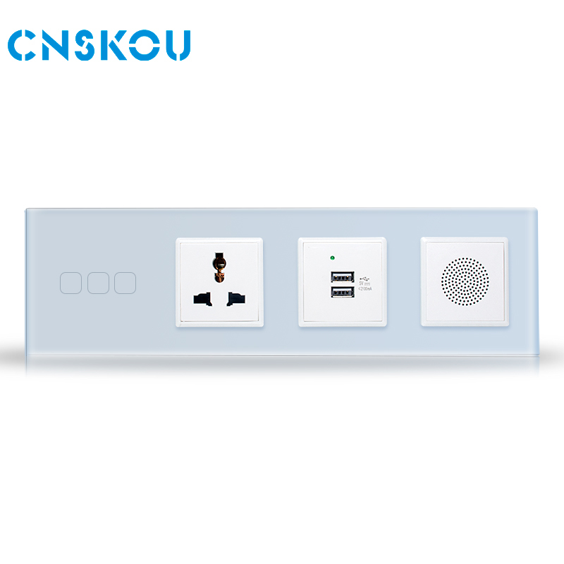 Interruptor e soquete Bluetooth de parede DIY inteligente
